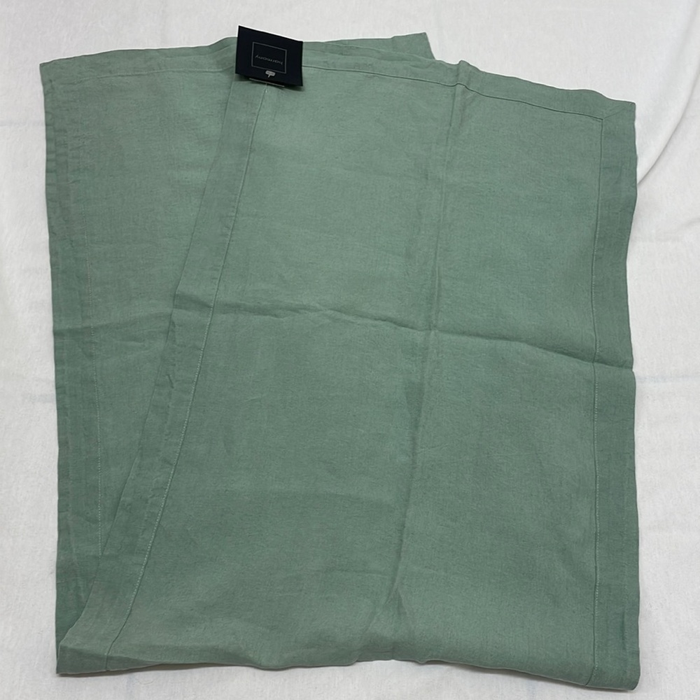 Harmony Linen Sage Green Table Runner 50cm x 145cm